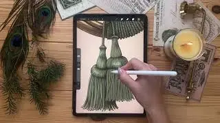 Procreate Wallpaper Design Process: Sketch &rarr; Detail &rarr; Print-Ready File