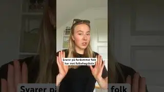 Svarer p&aring; fordommer mot folkeh&oslash;yskole #folkeh&oslash;gskole #fhsliv