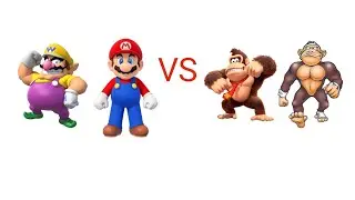 Mugen Mario/Wario vs Donkey Kong/Bluster Kong