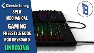 Kinesis Gaming Split Freestyle Edge RGB Keyboard Unboxing