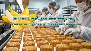 Production Process | Banana Mooncakes in a Smart Factory #smartfactory #howitsmade #foodproduction