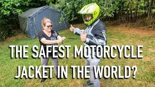 The HELITE Adventure Jacket with AIRBAG DEPLOYMENT! (Unboxing, First Impressions, Demonstration)