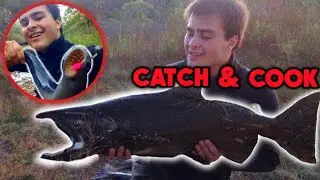 BRONTE CREEK Salmon & Sea Lamprey CATCH & COOK! | (EP 11)