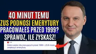 🔥 ZUS PODNOSI EMERYTURY dla pracujących przed 1999 r.! Sprawdź, ile dostaniesz!