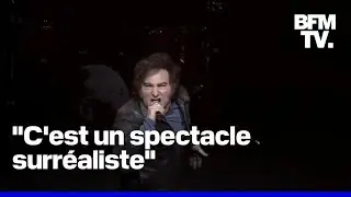 Lors d'un meeting, le pr&eacute;sident argentin s'est donn&eacute; en spectacle avec un concert de rock