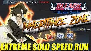 Bleach Brave Souls Inheritance Zone EXTREME SOLO SPEED RUN