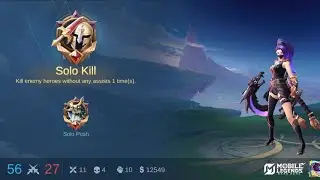 Elite Hanabi Viper Gameplay | Solo Kill & Solo Push Domination | MLBB