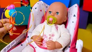 Baby Annabell and Baby Born Dolls | Pretend Feeding Time and Learning to Care