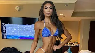 @janetlayug4767  Bikini Olympia Champion Days out from the competition