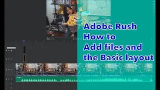 How to Add Files to the Adobe Rush Workspace and Basic Track Layout