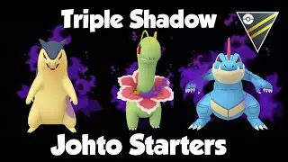 TRIPLE SHADOW JOHTO STARTERS VS THE OPEN ULTRA LEAGUE FT Feraligatr Typhlosion & Meganium