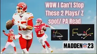 🔥WOW I Cant Stop These 2 Plays/ PA Read/ Z Spot/ Madden 23.