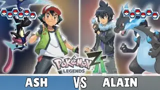 ASH VS ALAIN  FULL BATTLE REMATCH - Pokemon Legends Z-A