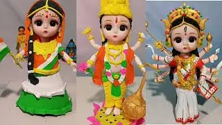 Radha idol making #Durga ji idol making #vishnuji idol making with clay #Radha &Durga &vishnu making