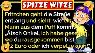 🤣Spitze Witze: Fritzchen geht die Stra&szlig;e entlang und sieht, wie ein Mann aus dem Puff kommt 🤣😂🤣