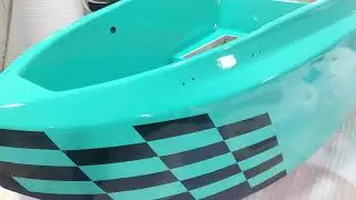 Ditai Assembly - Mini fiberglass Karting boat process