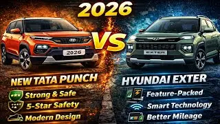 2026 tata punch facelift VS Hyundai Exter | Legendary comparison 🔥