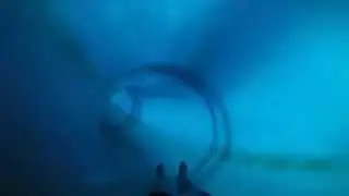 Ph&ouml;nixbad Ottobrunn- blaue R&ouml;hrenrutsche
