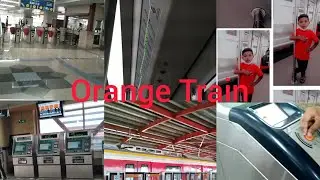 Metro Orange train ka safar|| Orange Line metro train|@aasiaazeem