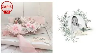 Ślubna kartka w odcieniach r&oacute;żu - live Papierowe Agrafki
