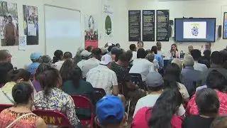 Community meeting addresses federal funding cuts and increased ICE raids