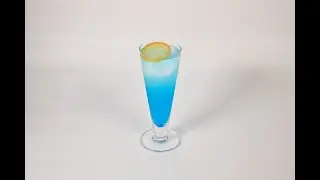 【モクテルレシピ】透き通った青色がインスタ映えするノンアルコールカクテル「ノンアルブルータートル」の作り方 #short