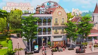 Willow Creek Space Museum 🛸 + Bar 🍻 + Café ☕ | The Sims 4 Stop Motion | NOCC