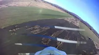 Maxthrust Riot RC plane with onboard front facing camera flying with other RC planes