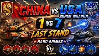 China vs USA Super Weapon C&C Generals Zero Hour 1 vs 7 Hard armies  Gameplay ( Last Stand )