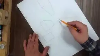 투시도법 1점투시 육면체 그리기