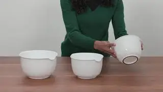 Mixing Bowls GLAD with Pour Spout Set of 3  Nesting Design Saves Space  Non Slip BPA Free