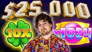 New BIGGEST WIN on Tramp Day! $25,000 Slots Bonus Hunt with Andy Milonakis, always PROFITS BIG.