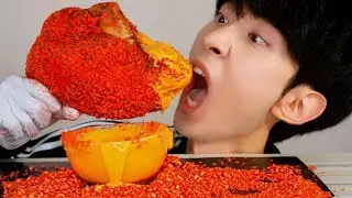 ASMR HOT CHEETOS PIG HOCKS 매운 치토스 대왕 통족발 먹방 MUKBANG GIANT PORK FEET CHICKEN EATING SOUNDS BABI 豚肉