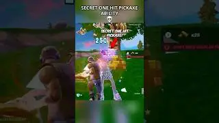 SECRET ONE HIT PICKAXE ABILITY in Fortnite Season 4😳 (Chapter 6) #fortnite #foryou #shortsfeed #fy