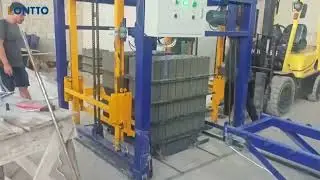 QT6-15 fully automatic concrete block making machine line 