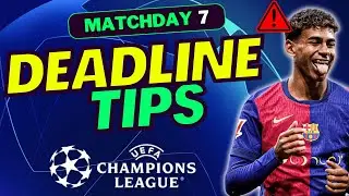 YAMAL REPLACEMENTS! | UCL FANTASY MD7 FINAL TEAM SELECTION | CHAMPIONS LEAGUE FANTASY TIPS 2025/26