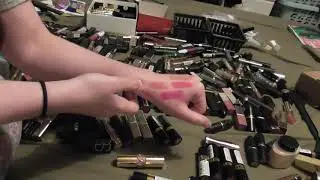 Makeup Declutter 2018 | All Lipstick Part 1