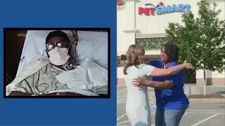 Cheerful PetSmart employee stays positive balancing husband's health battle