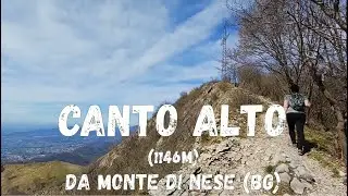(01D) Canto Alto (1146m) da Monte di Nese (BG) #walking #hiking #wandern #randonnée