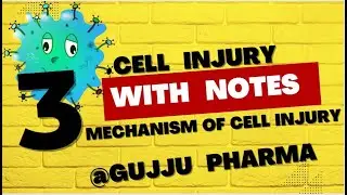 Cell Injury || Mechanism of Cell Injury || With Notes || Gujju Pharma ||