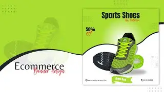 E-commerce Product Banner design by Canva