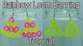 How To Make Rainbow Loom Triangle Earrings | Rainbow Loom Rubber Band Earrings | Rainbow Loom 2020