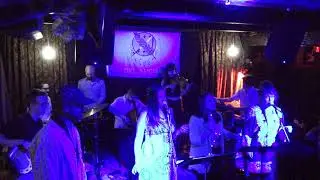 The Crackerbox Palace band performing at The George Harrison Tribute show.  .