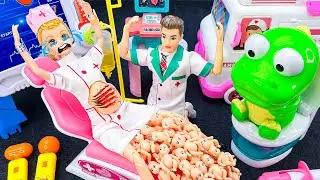 11 Minutes Satisfying with Pregnant Women Nurse, Ken And Barbie Doctor Toys Playset ASMR | Mina Toys