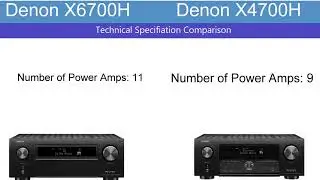 Denon X6700H 8K 11.2 channel vs Denon X4700H 8K 9.2 channel Audio Video Receiver | Tech Spec Review