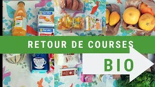 RETOUR DE COURSES BIO &agrave; BOTANIC et AUCHAN : fruits, l&eacute;gumes, &eacute;picerie (avec les prix !)