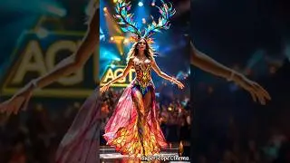 Unbelievable Woman and Deer Dance Stuns Everyone! #Shorts #AGTPerformance #ViralMoment #MagicOnStage