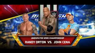 WWE RANDY ORTON VS.JOHN CENA THE UNDISPUTED WWE CHAMPIONSHIP SPECIAL GUSET REFEREE MATCH FIRST TIME