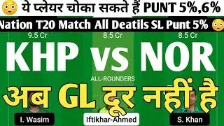 KHP vs NOR Dream11 Match Prediction, KHP vs NOR Match Dream11 Team, KHP vs NOR Dream11, KHP vs NOR