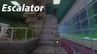 Minecraft Escalator and how it works using only 2 command blocks 